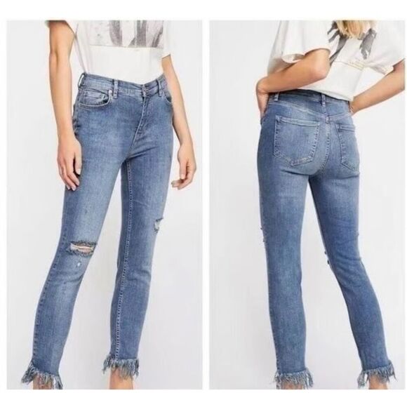 We The Free Great Heights Frayed Skinny Jeans - Picture 1 of 8
